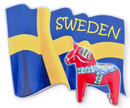 Fridge magnet Sweden flag