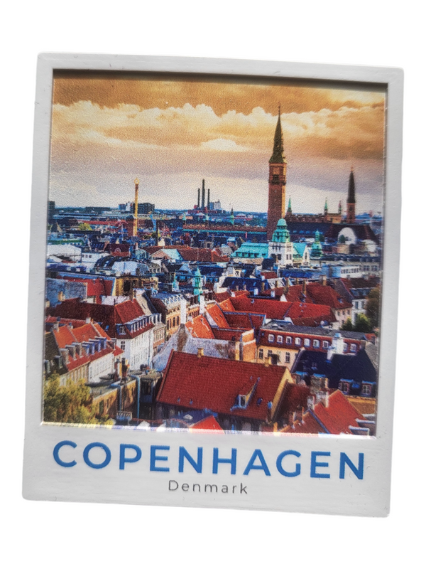 Copenhagen polaroid fridge magnet