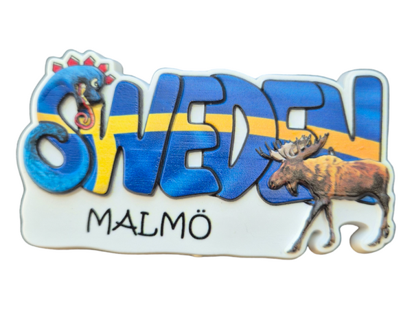 Malmö fridge magnet Älg