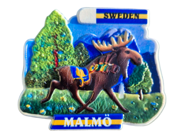 Malmö älg fridge magnet