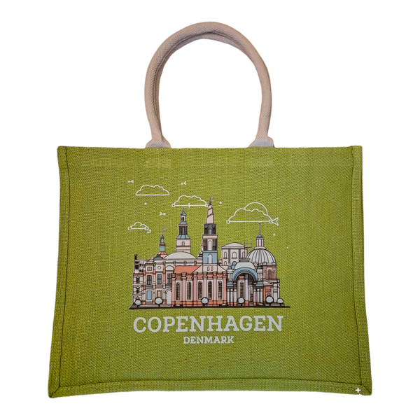 Jute green bag