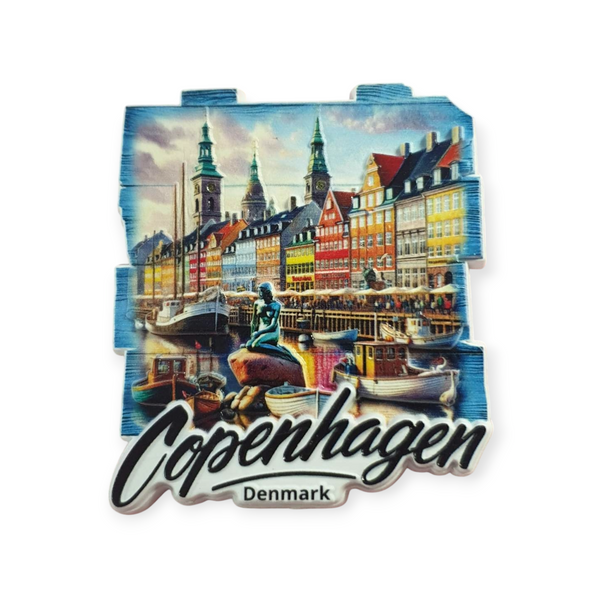 Copenhagen 3D fridge magnet