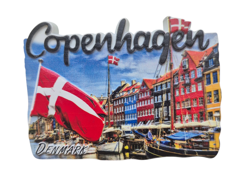 Copenhagen 3d fridge magnet